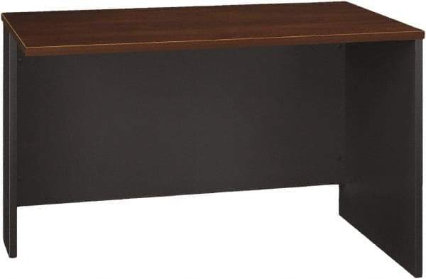 Bush Business Furniture - Laminate Over Wood Return/Bridge Shell Desk - 47-3/4" Wide x 23-3/8" Deep x 29-7/8" High, Hansen Cherry & Graphite Gray - Benchmark Tooling