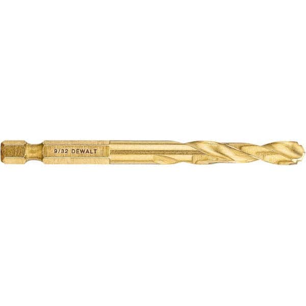 DeWALT - 9/32" High Speed Steel, 135° Point, Straight Shank Maintenance Drill Bit - Benchmark Tooling