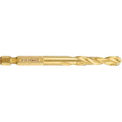 DeWALT - 9/32" High Speed Steel, 135° Point, Straight Shank Maintenance Drill Bit - Benchmark Tooling