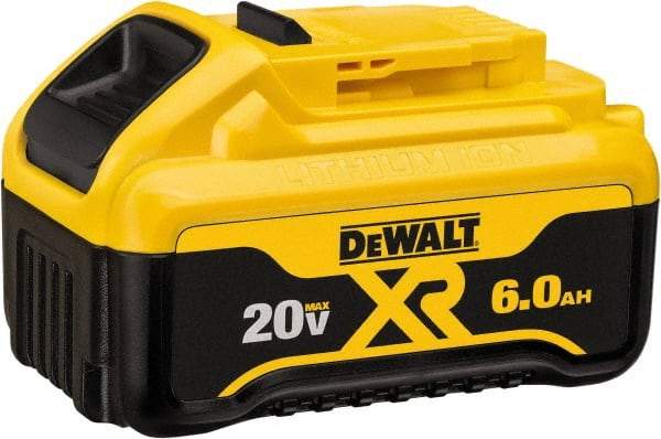 DeWALT - 20 Volt Lithium-Ion Power Tool Battery - 6 Ahr Capacity, 1 hr Charge Time, Series 20V Max - Benchmark Tooling