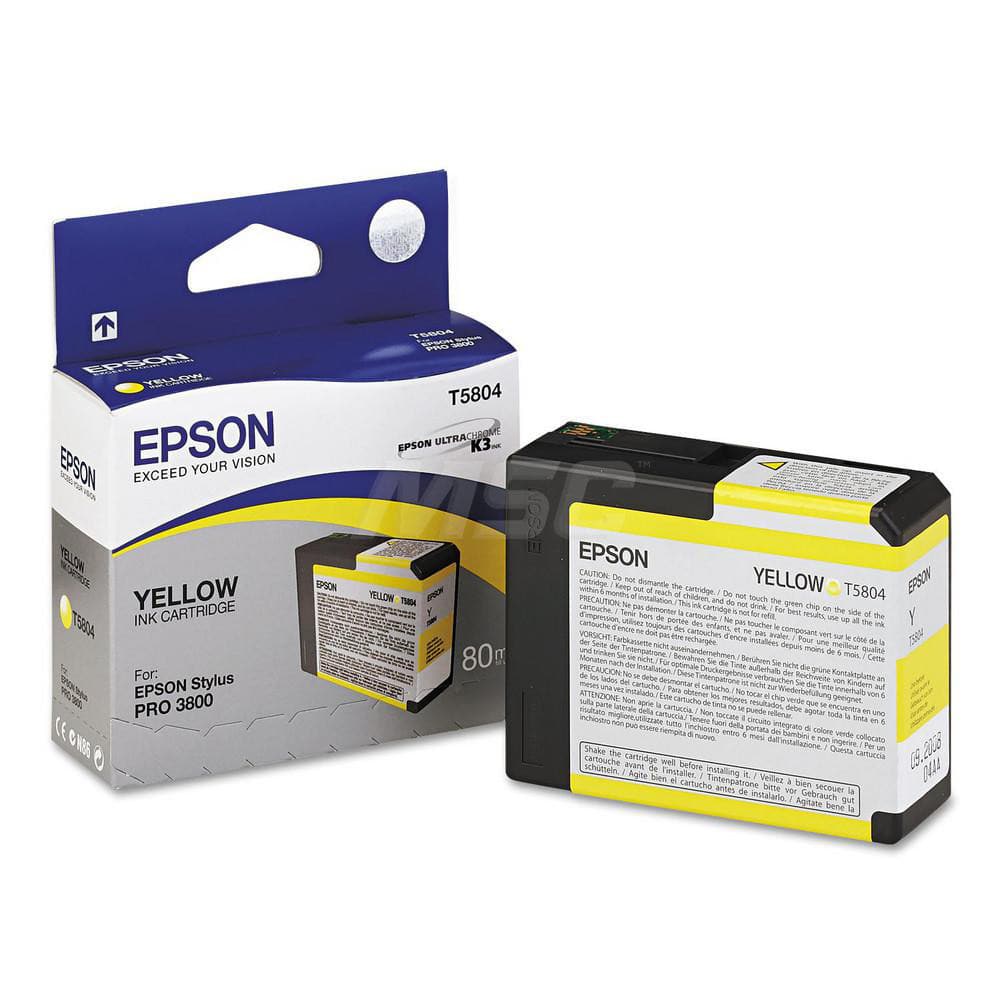 Epson - Office Machine Supplies & Accessories; Office Machine/Equipment Accessory Type: Ink Cartridge ; For Use With: Epson Stylus Pro 3880 Graphic Arts Edition; Epson Stylus Pro 3800 Portrait Edition; Epson Stylus Pro 3880 Signature Worthy Edition Print - Exact Industrial Supply