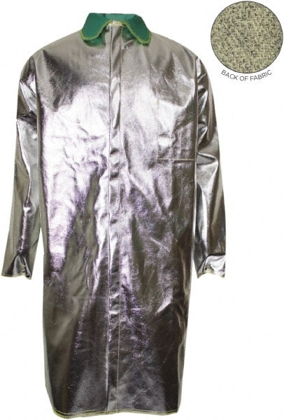 National Safety Apparel - Size 3XL Silver High Heat & Aluminized Jacket/Coat - Exact Industrial Supply