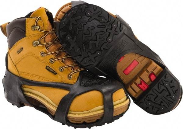 Duenorth - Size 10.5-13, (Women's Size 9.5-12) Strap-On Cleat - Tungsten Carbide Stud Traction, Black - Benchmark Tooling