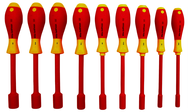 Insulated Nut Driver Inch Set Includes: 3/16" - 5/8"; in Roll Up Pouch. 9 Pieces - Benchmark Tooling