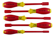 Insulated Nut Driver Metric Set Includes: 6.0 - 10.0mm. 5 Pieces - Benchmark Tooling