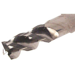 Iscar - 8mm, 3 Flute, Single End, Solid Carbide, 0.4mm Corner Radius End Mill - 79mm OAL, Right Hand Flute, 12mm LOC, Right Hand Cut, 40mm Extended Reach - Benchmark Tooling