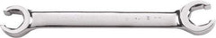 GearWrench - 15 x 17mm, Double End Head, Open End Flare Nut Wrench - 7-5/8" OAL, Steel, Full Polish, 6 Points - Benchmark Tooling