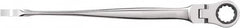 GearWrench - 18mm 12 Point Flexhead Combination Wrench - 11.42" OAL, Steel, Full Polish Finish - Benchmark Tooling