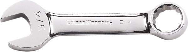 GearWrench - 9/16" 12 Point Combination Wrench - 4-1/2" OAL, Steel, Full Polish Finish - Benchmark Tooling