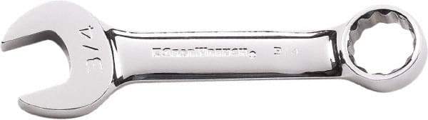 GearWrench - 7/16" 12 Point Combination Wrench - 4-1/16" OAL, Steel, Full Polish Finish - Benchmark Tooling