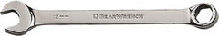 GearWrench - 3/8" 6 Point Combination Wrench - 6-1/2" OAL, Steel, Full Polish Finish - Benchmark Tooling