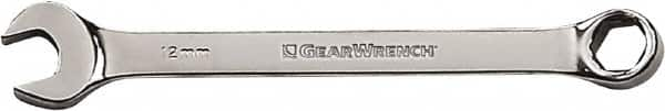 GearWrench - 18mm 6 Point Combination Wrench - 10-9/16" OAL, Steel, Full Polish Finish - Benchmark Tooling