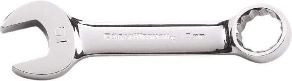 GearWrench - 19mm 12 Point Combination Wrench - 5-7/16" OAL, Steel, Full Polish Finish - Benchmark Tooling