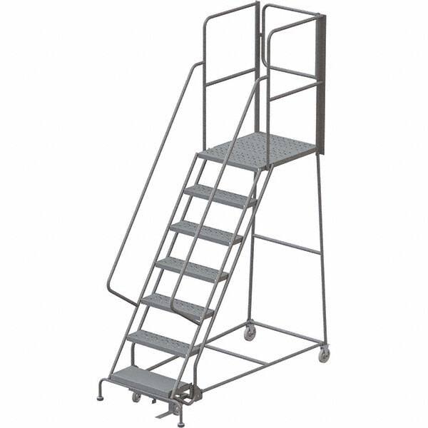 TRI-ARC - Rolling & Wall Mounted Ladders & Platforms Type: Rolling Warehouse Ladder Style: Rolling Platform Ladder - Benchmark Tooling