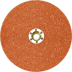 3M - 7" Diam 80+ Grit Fiber Disc - Ceramic, 8,600 Max RPM, Series 787C - Benchmark Tooling