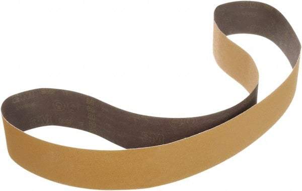 3M - 1-1/2" Wide x 3-9/64" OAL, 50 Grit, Ceramic Abrasive Belt - Ceramic, Coated, YF Weighted Cloth Backing, Series 967F - Benchmark Tooling