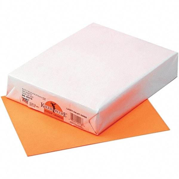 Pacon - 8-1/2" x 11" Hyper Orange Colored Copy Paper - Use with Laser Printers, Copiers, Inkjet Printers - Benchmark Tooling