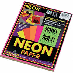 Pacon - 8-1/2" x 11" Assorted Colors Colored Copy Paper - Use with Laser Printers, Copiers - Benchmark Tooling