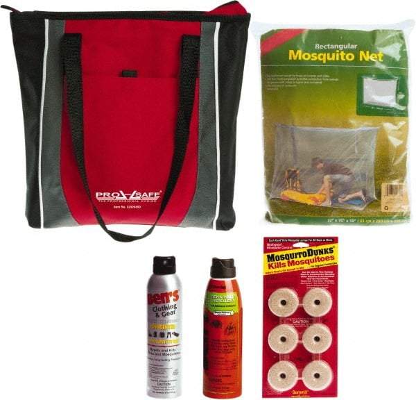 PRO-SAFE - Emergency Preparedness Kits Type: Zika Prevention Kit Contents: Insect Repellent; Permethrin Spray; Mosquito Bed Net; Standing Water Treatment Tablets - Benchmark Tooling