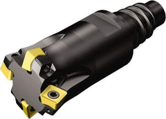 Sandvik Coromant - 5 Inserts, 0.6535" Cutter Diam, 0.85mm Max Depth of Cut, Indexable High-Feed Face Mill - Series CoroMill 415 - Benchmark Tooling