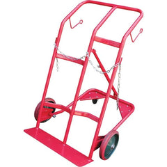 Vestil - 350 Lb Capacity 47" OAH Hand Truck - Continuous Handle, Steel, Mold-On Rubber Wheels - Benchmark Tooling