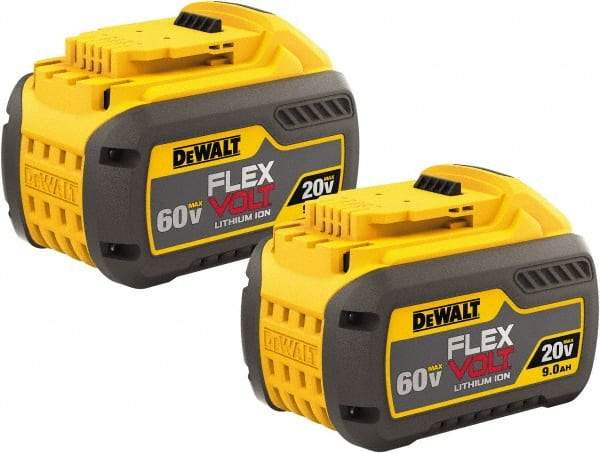 DeWALT - 60 Volt Lithium-Ion Power Tool Battery - 9 Ahr Capacity, 2 hr Charge Time, Series 20/60 FLEXVOLT - Benchmark Tooling