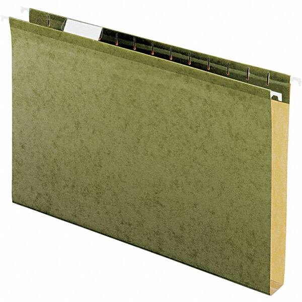 Pendaflex - 9-1/2 x 14-1/2", Legal, Standard Green, Hanging File Folder - 11 Point Stock, 1/5 Tab Cut Location - Benchmark Tooling