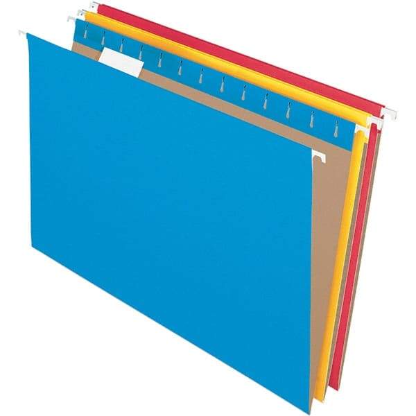 Pendaflex - 9-1/2 x 16", Legal, Assorted Colors, Hanging File Folder - 11 Point Stock, 1/5 Tab Cut Location - Benchmark Tooling