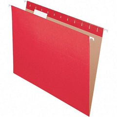 Pendaflex - 8-1/2 x 11", Letter Size, Red, Hanging File Folder - 11 Point Stock, 1/5 Tab Cut Location - Benchmark Tooling