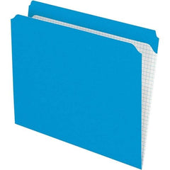 Pendaflex - 11-5/8 x 9-1/2", Letter Size, Blue, File Folders with Top Tab - 11 Point Stock, Straight Tab Cut Location - Benchmark Tooling