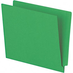 Pendaflex - 10-1/8 x 12-1/4", Letter Size, Green, File Folders with End Tab - 11 Point Stock, Straight Tab Cut Location - Benchmark Tooling