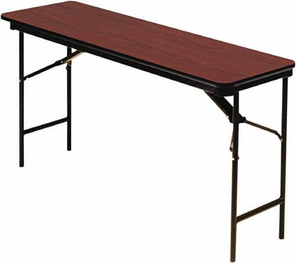 ICEBERG - 18" Long x 72" Wide x 29" High, Folding Table - Mahogany - Benchmark Tooling