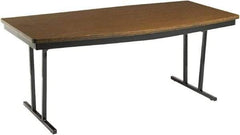 Barricks - 36" Long x 72" Wide x 30" High, Folding Table - Walnut & Black - Benchmark Tooling