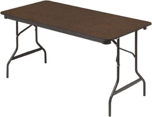 ICEBERG - 30" Long x 60" Wide x 29" High, Folding Table - Walnut - Benchmark Tooling