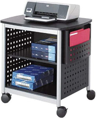 Safco - Black & Silver Case/Stand - Use with Printer, Office Machines - Benchmark Tooling