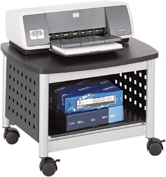 Safco - Black & Silver Case/Stand - Use with Printer, Office Machines - Benchmark Tooling