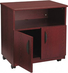 Safco - Mahogany Case/Stand - Use with Fax Machines, Printer, Copiers - Benchmark Tooling