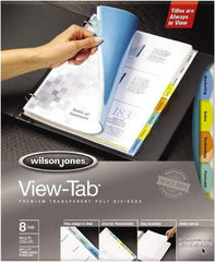 Wilson Jones - 11 x 8 1/2" 12 Tabs, 3-Hole Punched, Tab Divider - Multicolor Tabs, Multi-Color Folder - Benchmark Tooling