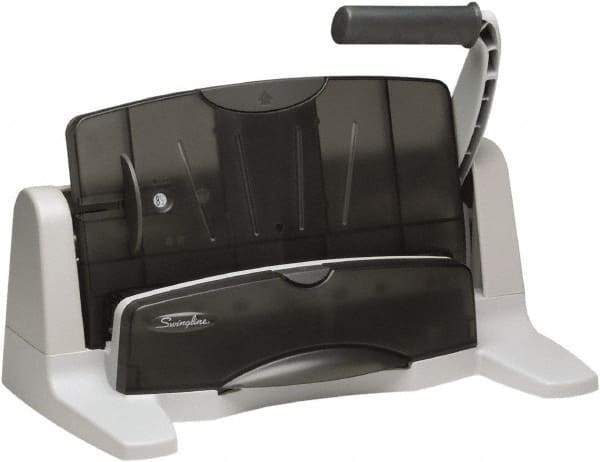 Swingline - Paper Punches Type: 40 Sheet Two-to-Seven-Hole Punch Color: Black/Gray - Benchmark Tooling