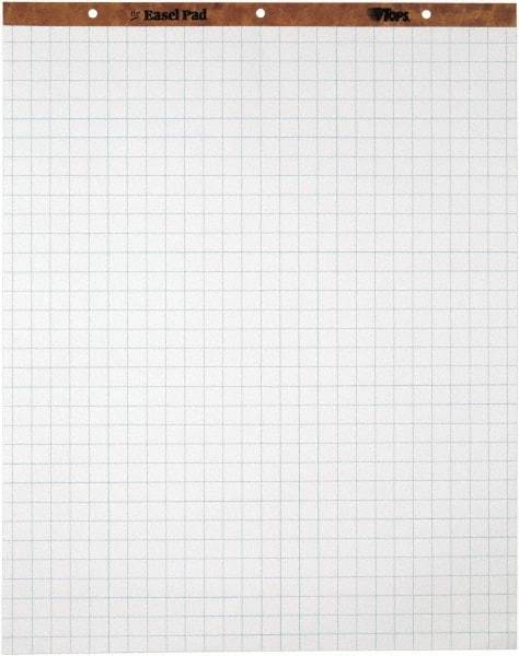 TOPS - Easel Pads, Quadrille Rule, 27 x 34, White, 50 Sheets, 4 Pads/Carton, Easel Pads - Use with Whiteboards, Chalkboards, Walls, Easel St&s - Benchmark Tooling