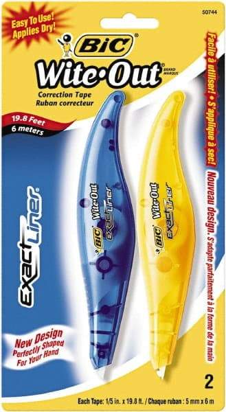 Bic - 1/5" x 236" Correction Tape Non-Refillable - Benchmark Tooling