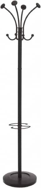 Alba - 8 Hooks, 16" Long x 16" Deep, Steel Floor Costumer - 70-1/2" High - Benchmark Tooling