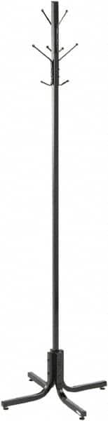 Safco - 4 Hooks, 21" Long x 21" Deep, Metal Floor Costumer - 70" High - Benchmark Tooling