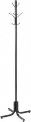 Safco - 4 Hooks, 21" Long x 21" Deep, Metal Floor Costumer - 70" High - Benchmark Tooling