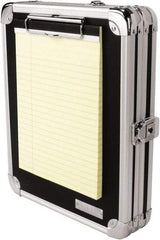 Vaultz - 9-3/4" Long x 2" Wide, Clip Board - Black - Benchmark Tooling