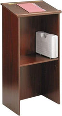 Safco - Laminated, Wood Full Floor Lectern - 15-3/4" Deep x 23" Wide x 46" High - Benchmark Tooling