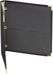 Samsill - 225 Sheet Capacity, 11 x 8-1/2", Non-View Ring Binder - Vinyl, Black - Benchmark Tooling