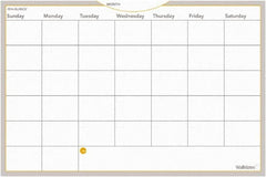 AT-A-GLANCE - 36 Sheet, 36 x 24", Monthly Planning Surface - Gray, White & Orange - Benchmark Tooling