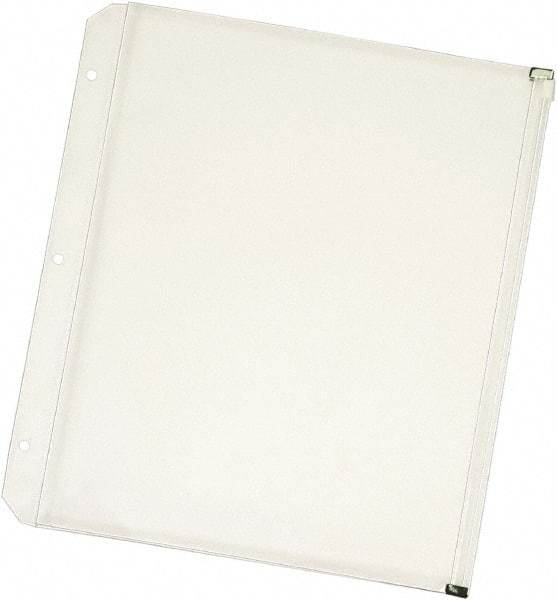 Cardinal - 11 x 8 1/2" 3 Tabs, 3-Hole Punched, Binder Pockets Divider - Clear - Benchmark Tooling