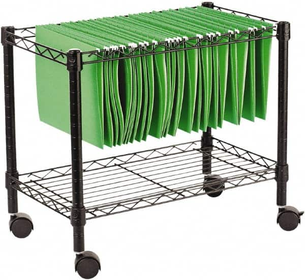 ALERA - 250 Lb Capacity, 24" Wide x 14" Long x 21" High File Cart - 1 Shelf, Steel - Benchmark Tooling